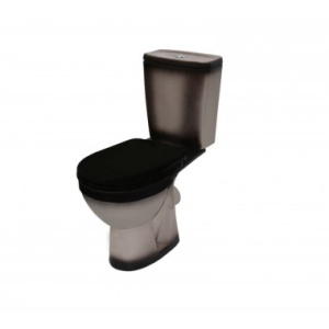 Унитаз-компакт РИО, 2-реж, сид. ПП  Киров черный декор