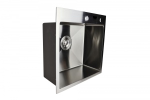 Мойка нерж врезная 60х50 Премиум (в комплекте: коландер, дозатор, сифон)