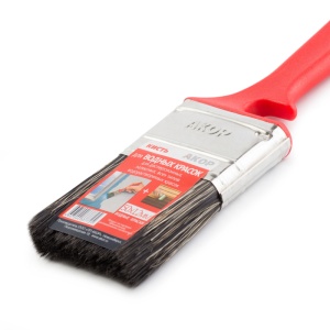 Кисть Водные краски 25х12мм КРАСНАЯ