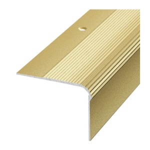 Порог с гальваническим покрытием угловой 41х22 мм Золото 1,8 м