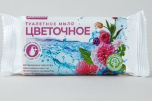 Мыло туалетное 90г Цветочное в цвете (85)Авента
