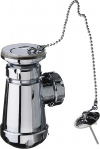 Сифон для умывальника Jimten ХРОМ, в индивидуальной упаковке 