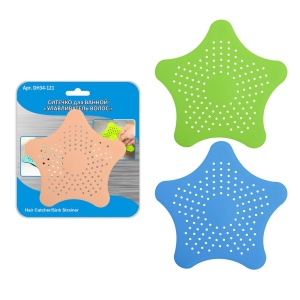 Ситечко для ванной "Улавливатель волос" 15х15см