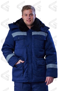 Костюм утеплённый муж. Мастер Д, мех. вор (кур+бр) р.48-50/182-188(ЧЗ)