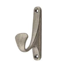 Крючок-вешалка 1-но рожковый 5724 Ника (античное серебро)