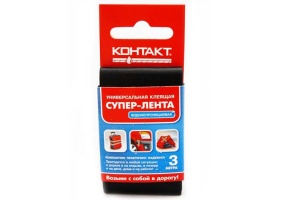 Лента клеящая универсальная черная 3м Контакт (12)