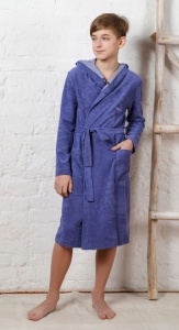 Халат мал. махра на запах Овер-5 рост 134 (ЧЗ)