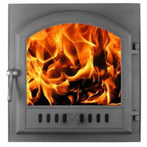 Дверка каминная со стеклом ДГК-7С