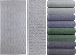 Полотенце жакк. махровое Косы 70х140см плотность 420гр