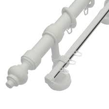 Карниз круглый  Пластик 3,6м двурядный белый 