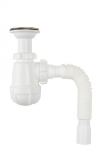 Сифон Aquant 1 1/4 х40 с гибким соединением 40х40/50