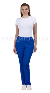 Брюки  женские Классика василек,  р.52-54/158-164(ЧЗ)РАСПР    