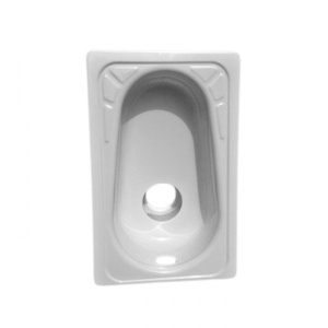 Чаша Генуя  сталь (без арматуры), смещенный слив