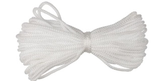 Шнур вязаный 8мм*20м белый 1/25