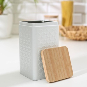 Банка жесть для сыпучих продуктов РОМБ 19*10*10 см 