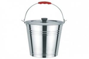 Ведро нержавеющая сталь с крышкой 9,0л TM Appetite
