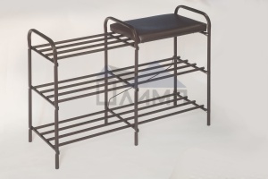 Банкетка для обуви 3 яруса 84х55х30см Олимп