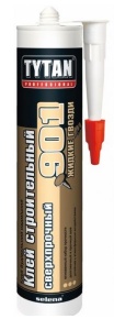 Клей монтажный сверхпрочный бежевый 390гр Титан №901 (12)