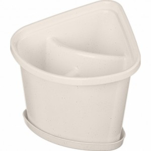 Подставка для столовых приборов c поддон. 176х150х151мм 2секции Бытпласт