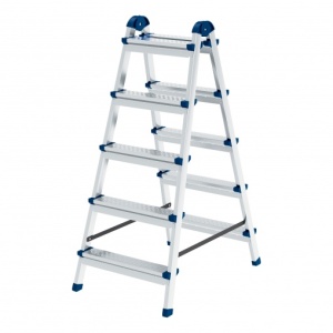 Стремянка двусторонняя 5 ступ. стальная, Сибртех