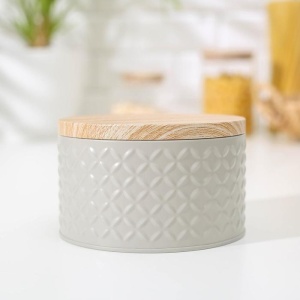 Банка жесть для сыпучих продуктов СКАНДИ 8*13,5 см 