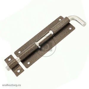 Задвижка дверная ЗД 10 180мм круглый гнутый ригель