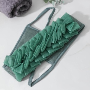 Мочалка для тела 70*7,5 см АФРОДИТА массажная, зеленый 