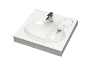 Раковина над стиральной машиной Мейси  BERGG lab. с кронштейнами