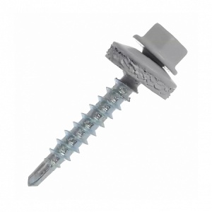 Саморез кровельный 4,8х70 RAL 7004 (серый)  