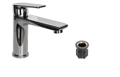 Смеситель для умывальника МЕГАБРИЗ рычажный литой излив, с подводкой