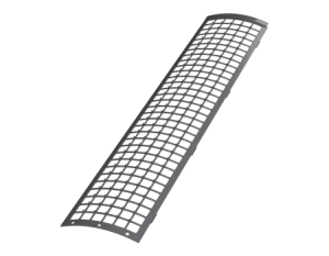 Решетка желоба (0,6 пог.м), серая  