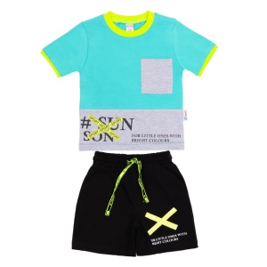 Комплект мал. (футб+шорты) OP1444 рост 092 (ЧЗ)