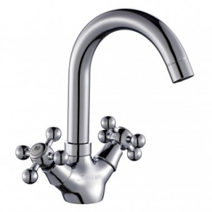 Смеситель для умывальника ZOLLEN ESSEN поворотный высокий излив.