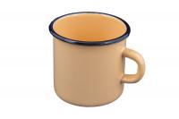 Кружка эмалированная 0,4л СВЕТЛАЯ без рисунка