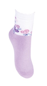 Носки детские дев. плюш с663 1/10 р.22-24 Ор. (ЧЗ)