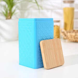 Банка жесть для сыпучих продуктов РОМБ 17,5*10*10 см 