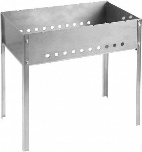 Мангал 520х370х140х1,5мм, высота 600мм в коробке 