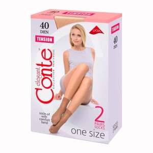 Носки 40 ден 2 пары (р.23-25 натурал) (Ч/З)