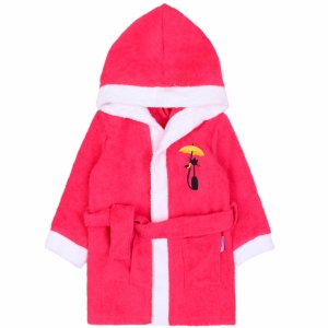 Халат дев. махра на запах SS6022 рост 146 (ЧЗ)