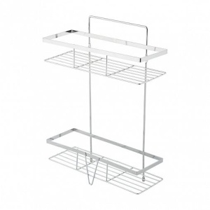 Полка прямая Рыжий кот COZY-CR-4,2-х ярус. хром