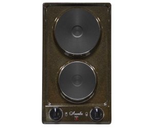 Электроплита Лысьва 2 конфорки  коричневая 