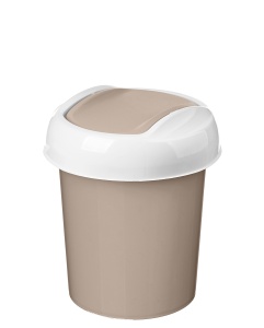 Контейнер д/мусора 1л Palm плавающая крышка круглый Хозабсолют