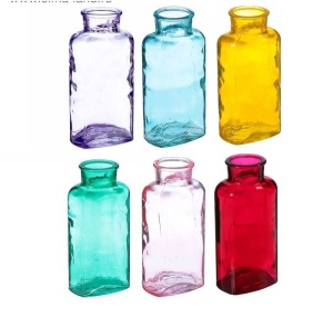 Ваза стекло овальная УИНСТОН 14*7 см микс 1/6