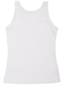 Майка дев. белый 04002 р.32/122,128 (ЧЗ)